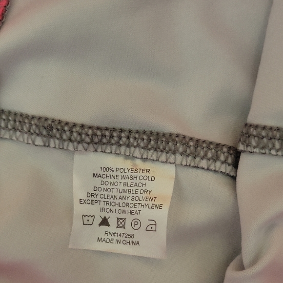 Simply Southern Pink And Gray Floral Leggings Sz M , Athleisure, Yoga - Picture 3 of 8